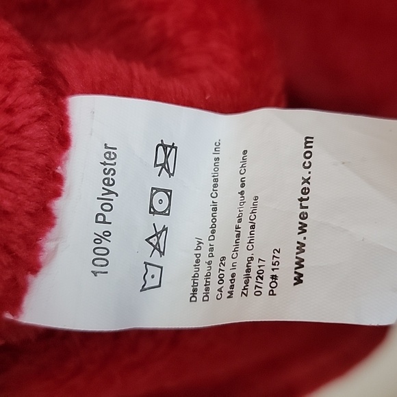 Red Santa Hooded Red Soft Fleece Baby's First Christmas Wrap Blanket - Picture 7 of 11